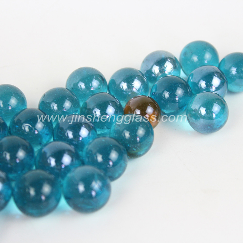 Turquoise glass marble